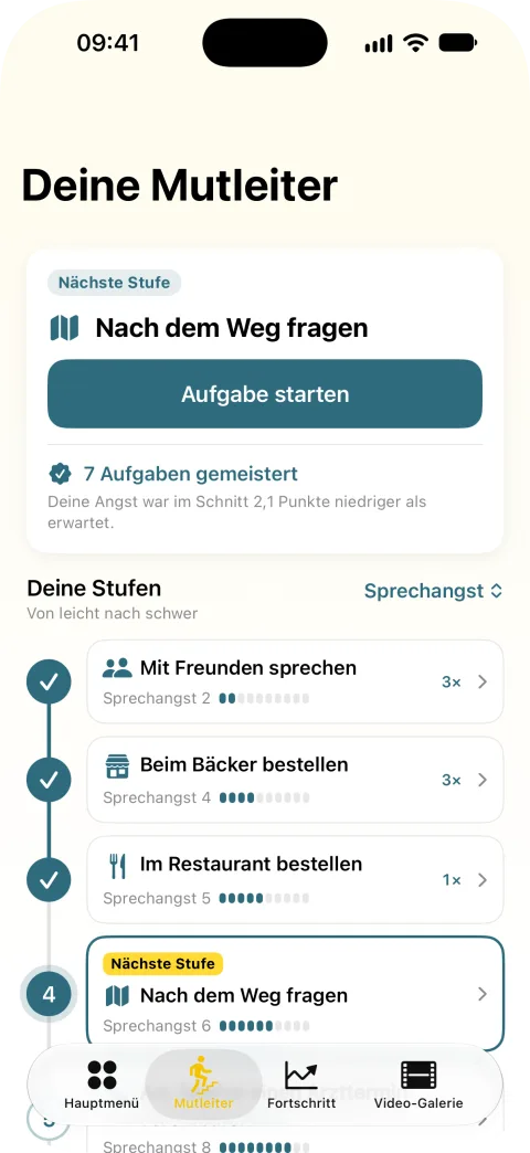 IMS Go Mutleiter mit Stufen von leicht nach schwer