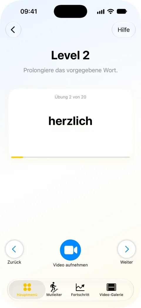 IMS Go Übungskarte mit Videoaufnahme